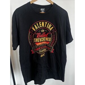 Valentina Shevchenko 2020 undisputed Flyweight Champion UFC WOMEN Black Shirt XL